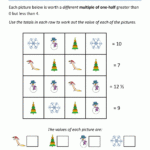Christmas Math 5th Grade Worksheets