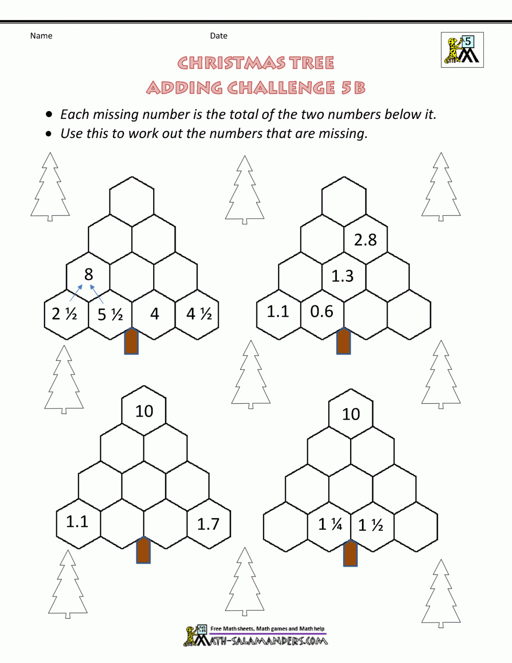 math worksheets for 5th grade