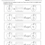 Comparing Numbers Worksheet Free Printable PDF