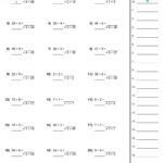 Division Relative To Multiplication Worksheet Download