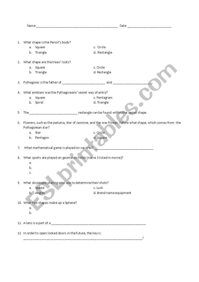Donald Duck In Mathmagic Land ESL Worksheet By Cbiegler