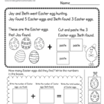Easter Addition Worksheet Free Printable PDF