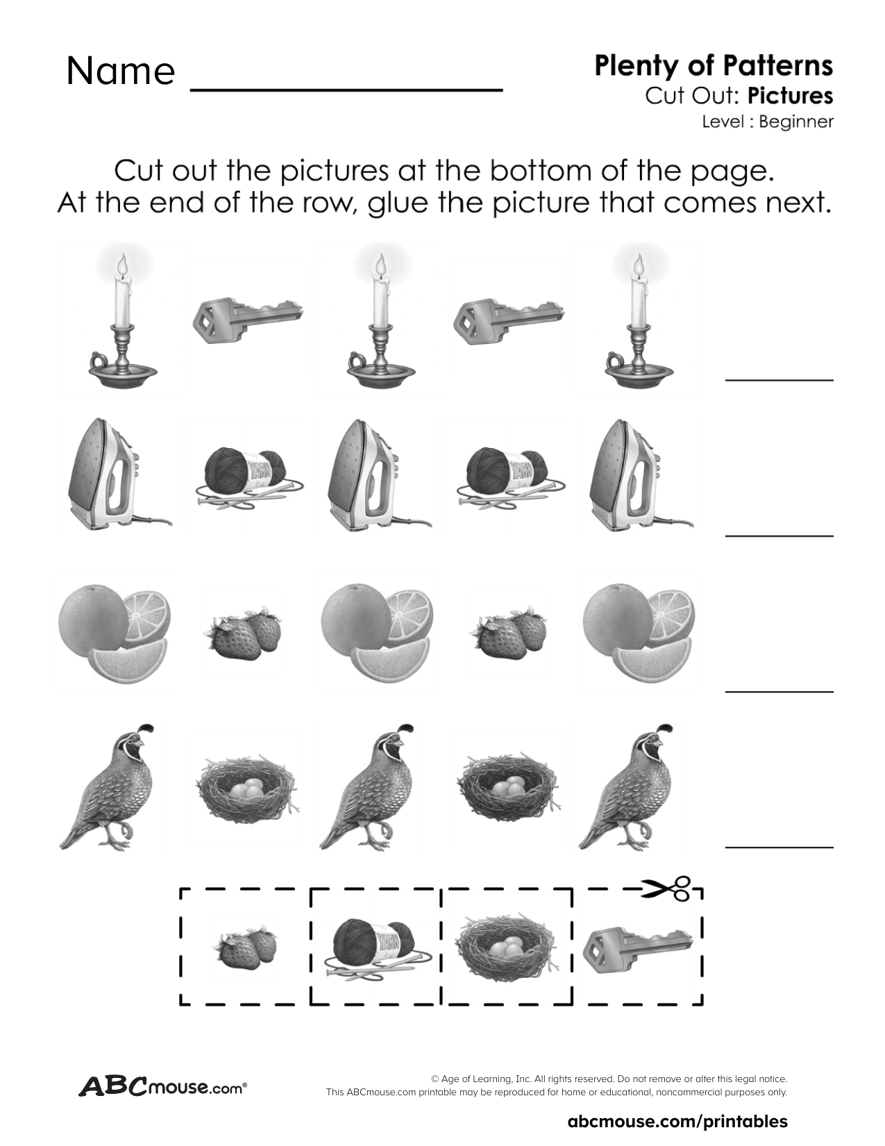 Easy Pattern Worksheets For Preschool And Kindergarten FREE Printables ABCmouse Easy Pattern Worksheets For Preschool And Kindergarten FREE Printables ABCmouse
