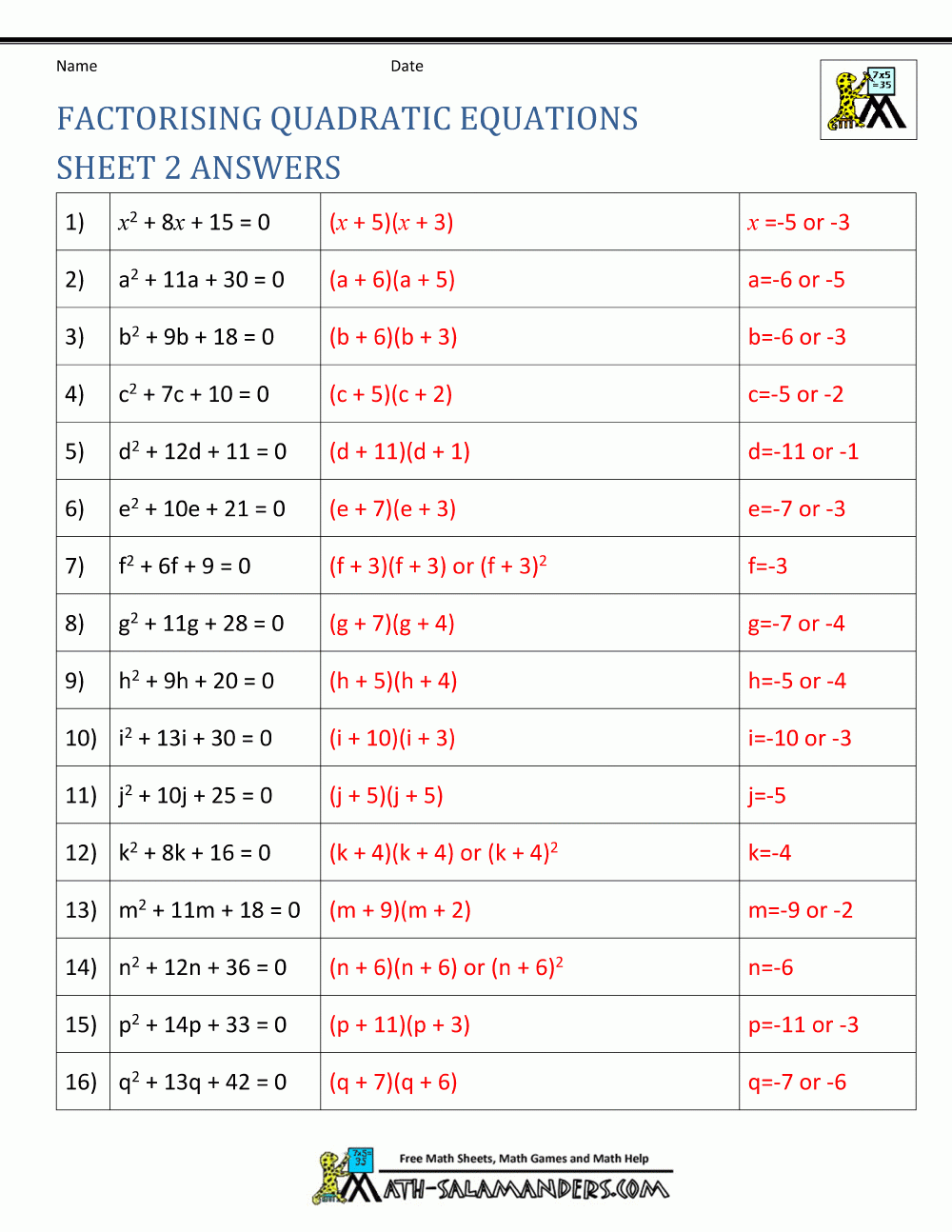 math 154b quadratic formula worksheet answers math 154b quadratic formula worksheet answers