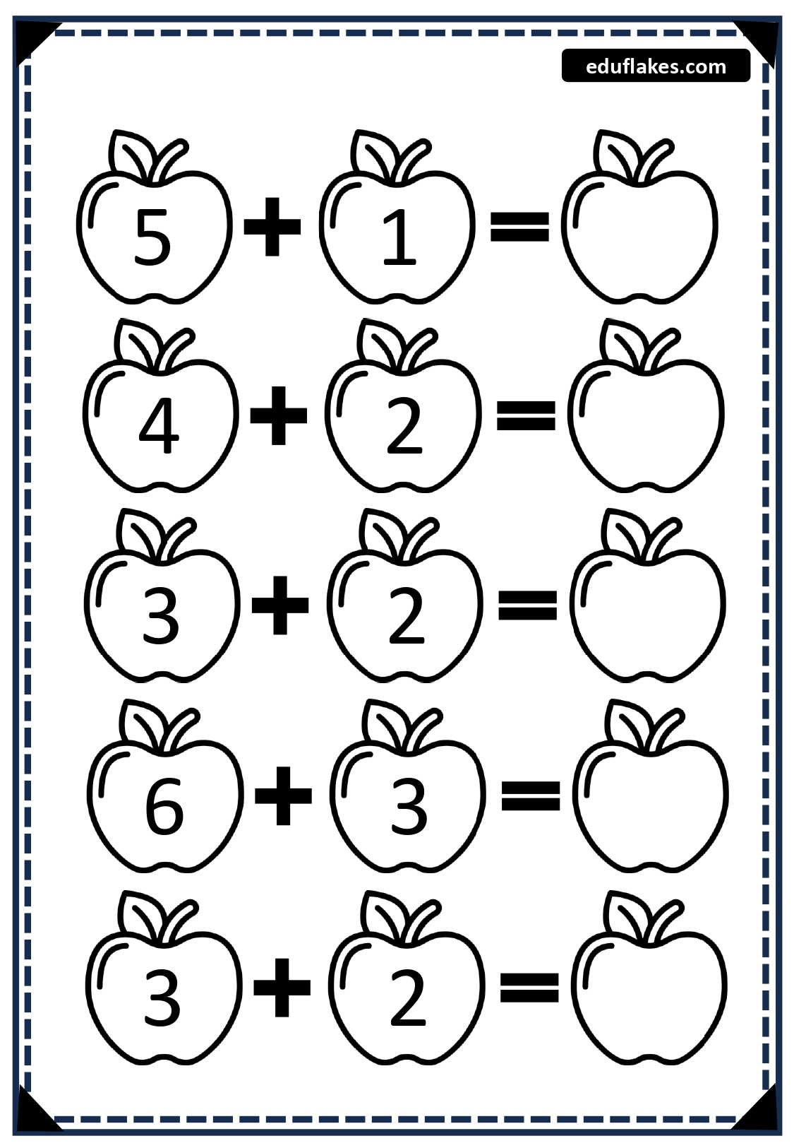 Fall Kindergarten Addition Worksheets Free PDF Eduflakes Fall Kindergarten Addition Worksheets Free PDF Eduflakes
