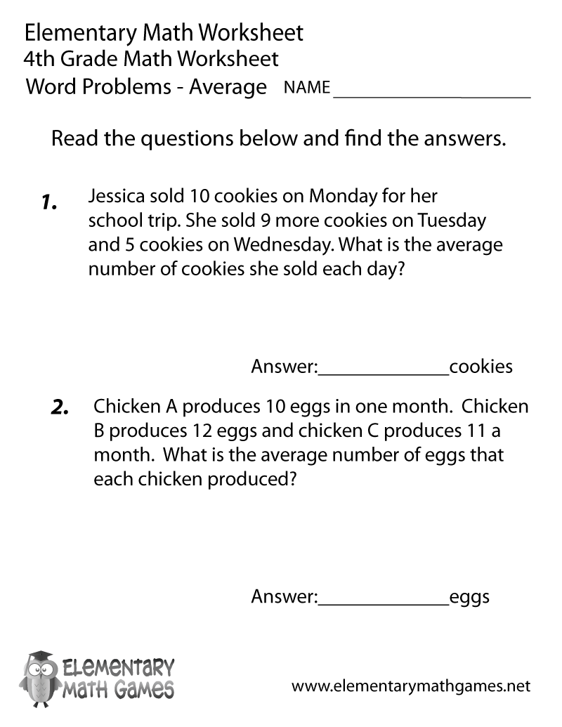 math worksheets for 4th graders math worksheets for 4th graders