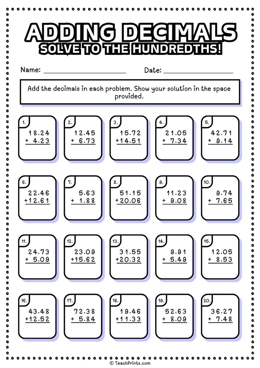 adding and subtracting decimals worksheets adding and subtracting decimals worksheets