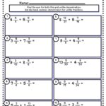 Free Adding Mixed Numbers Worksheets Teach Prints