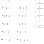 Free Adding Subtracting Fractions Worksheets Common Core Sheets