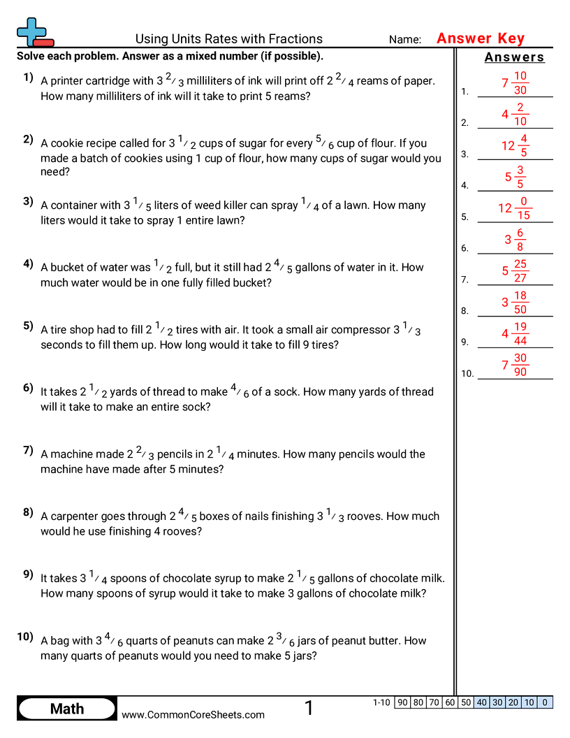 unit rate math worksheets unit rate math worksheets