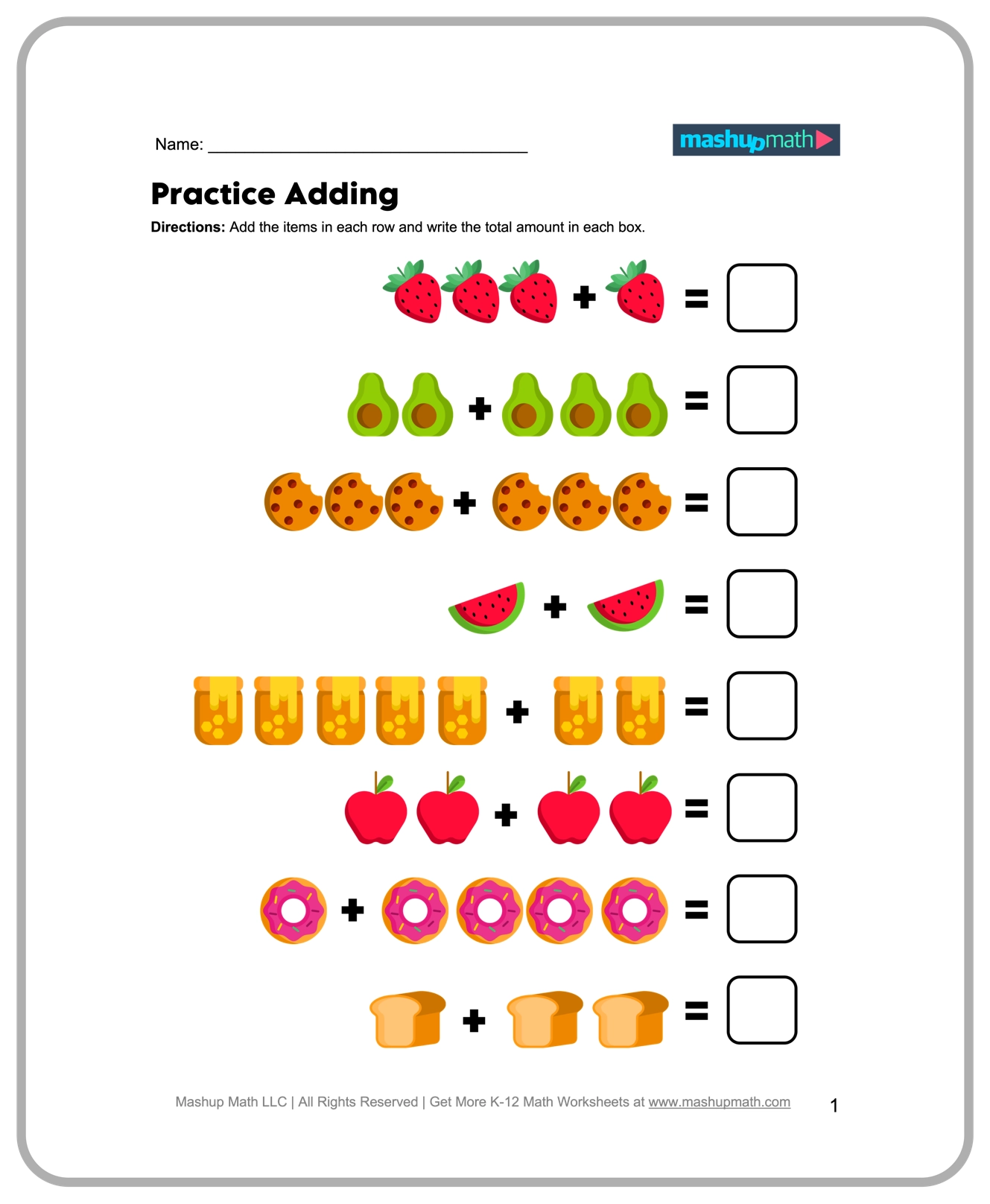 Free Kindergarten Math Worksheets Printable Mashup Math Free Kindergarten Math Worksheets Printable Mashup Math
