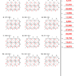 Free Lattice Multiplication Worksheets Common Core Sheets
