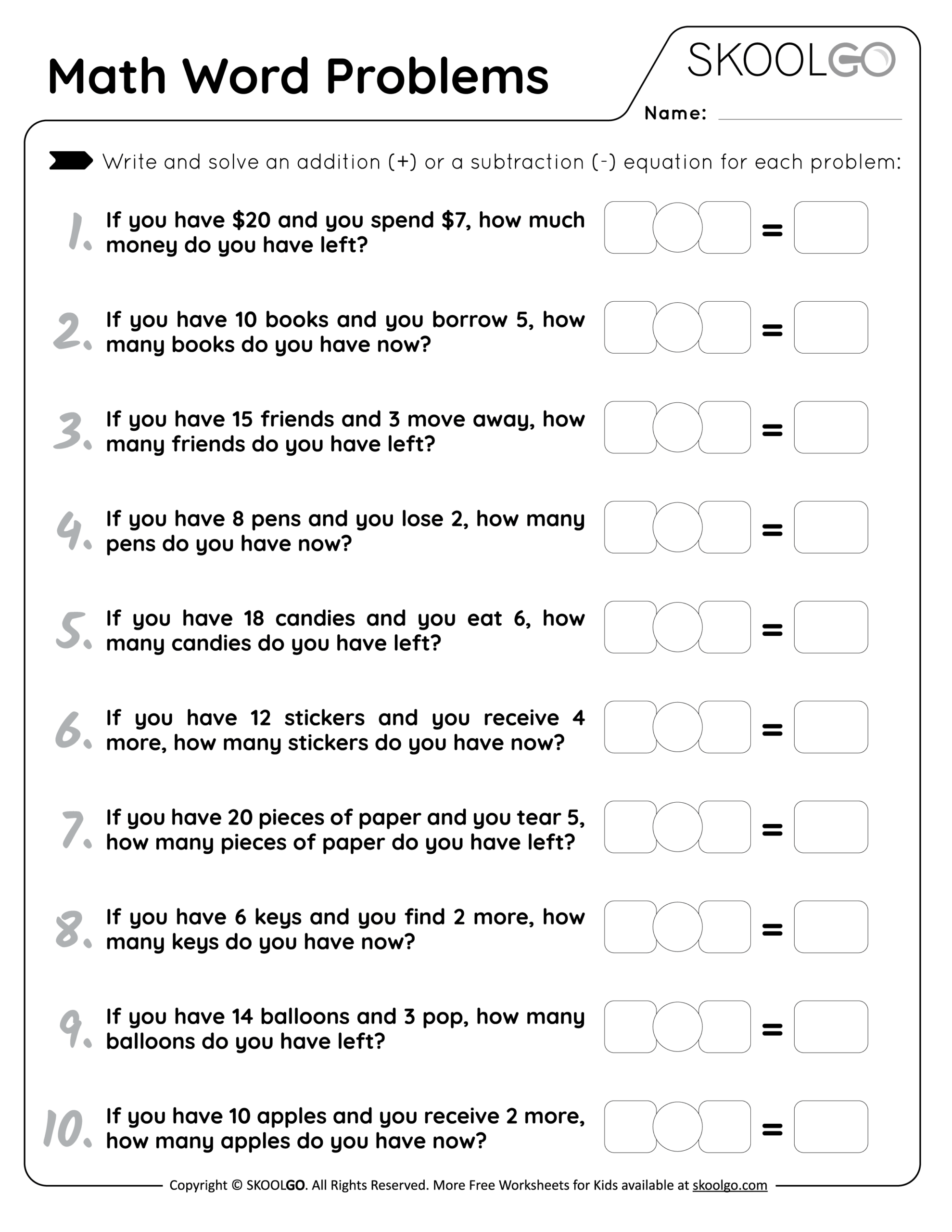 Free Math Story Problems Worksheet Download Free Math Story Problems Worksheet Png Images Free Worksheets On Clipart Library