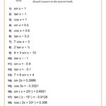 High School Math Worksheets Free Printable PDFs With Answers