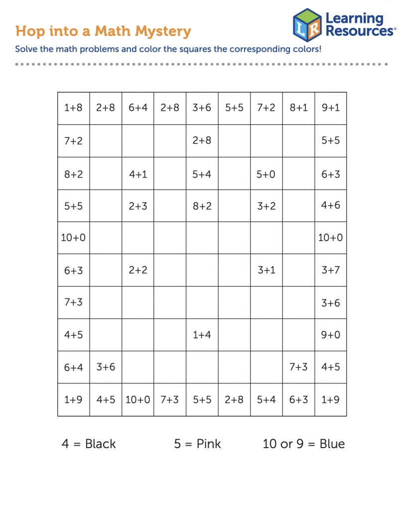 Hop Into A Math Mystery Game Learning Resources Hop Into A Math Mystery Game Learning Resources
