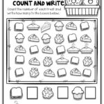 Kindergarten Math Worksheets Numbers 1 10 Counting Etsy Finland
