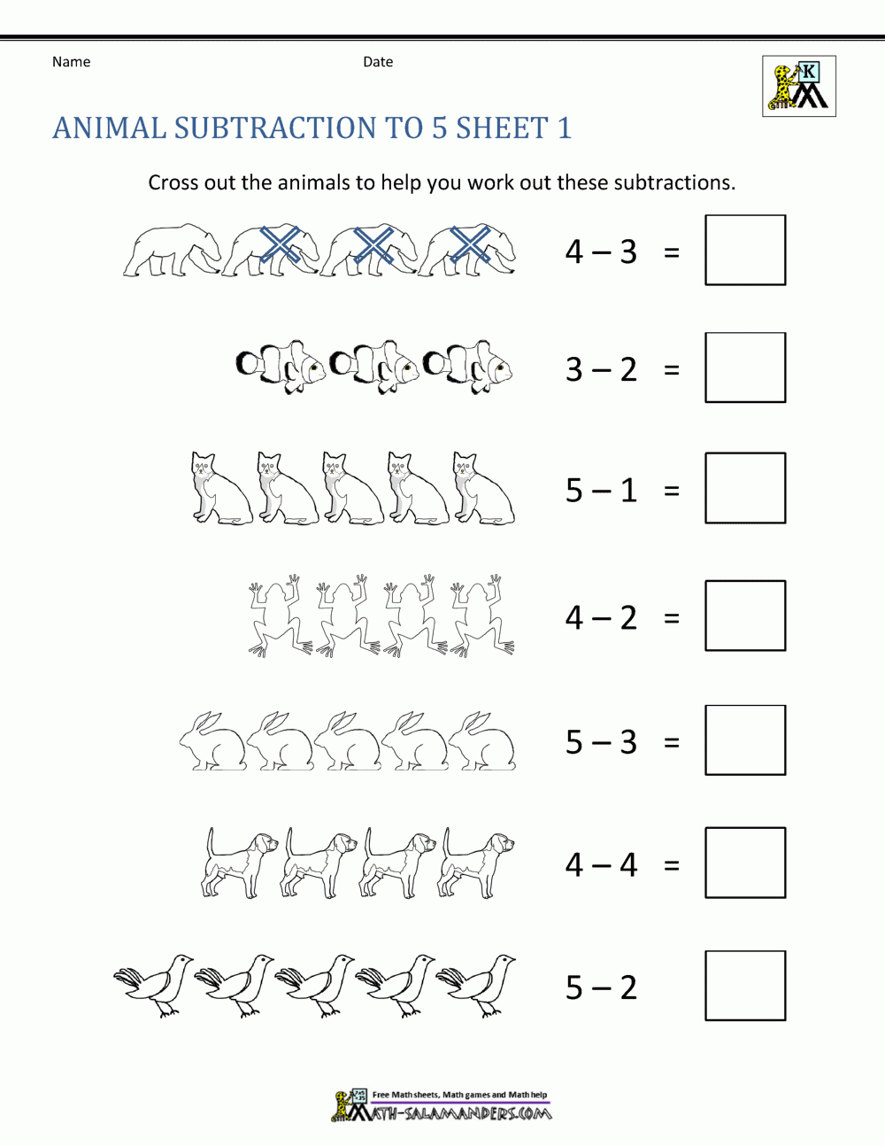 easy subtraction worksheets easy subtraction worksheets