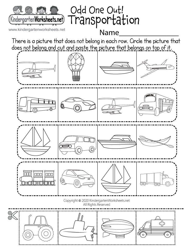 Land Water Or Air Transportation Worksheet Free Printable Worksheets Library