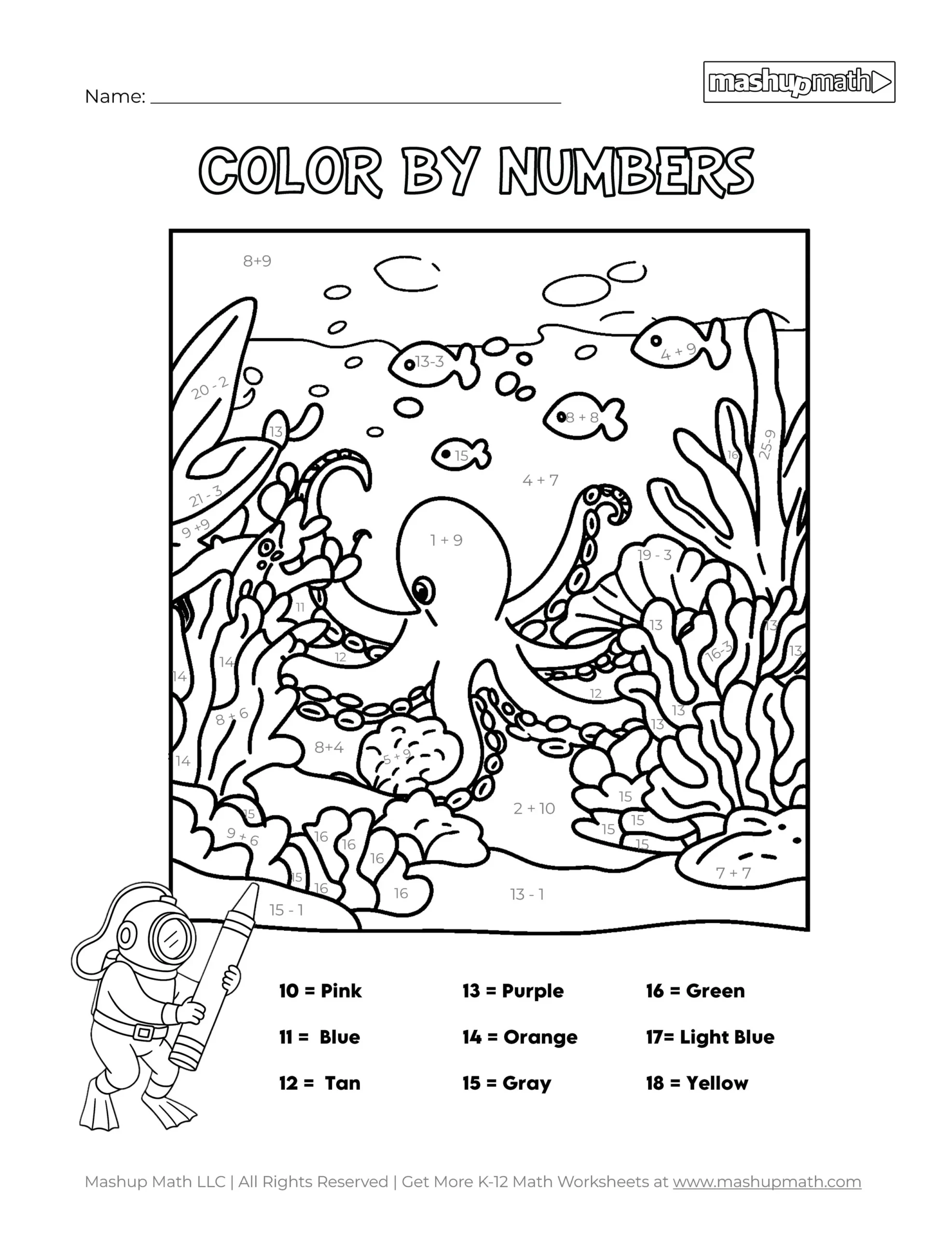 coloring pages math worksheets coloring pages math worksheets