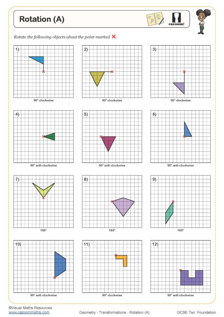 Rotation A Worksheet Fun And Engaging PDF Worksheets