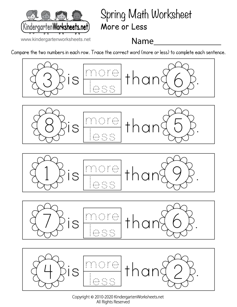 Spring Math Worksheet Free Printable PDF Spring Math Worksheet Free Printable PDF