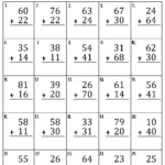 Two Digit Addition Without Regrouping Worksheets Etsy
